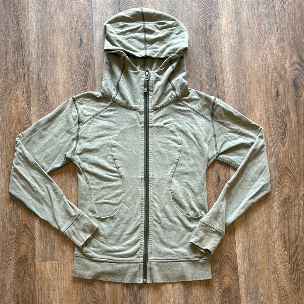 Lululemon Athletica Green Light Weight Zip-Up Hoodie